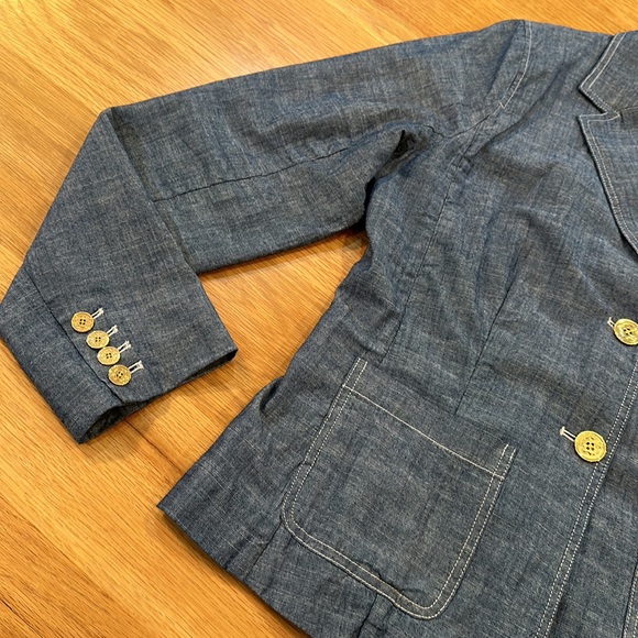 TORY BURCH Brand C.Wonder Size 14-Denim Jeans Blazer Giglio Style ~Jacket Layer - Picture 7 of 16